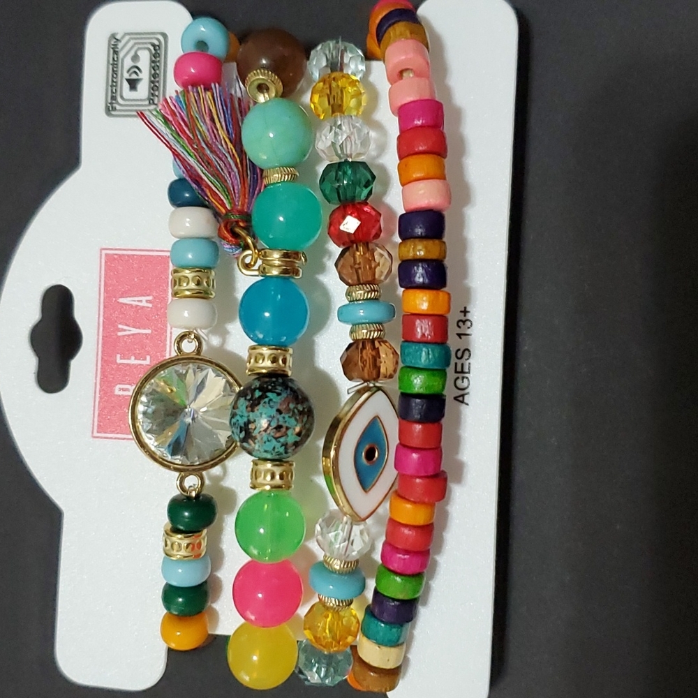 4pcs Crystal Multicolor's Bracelets